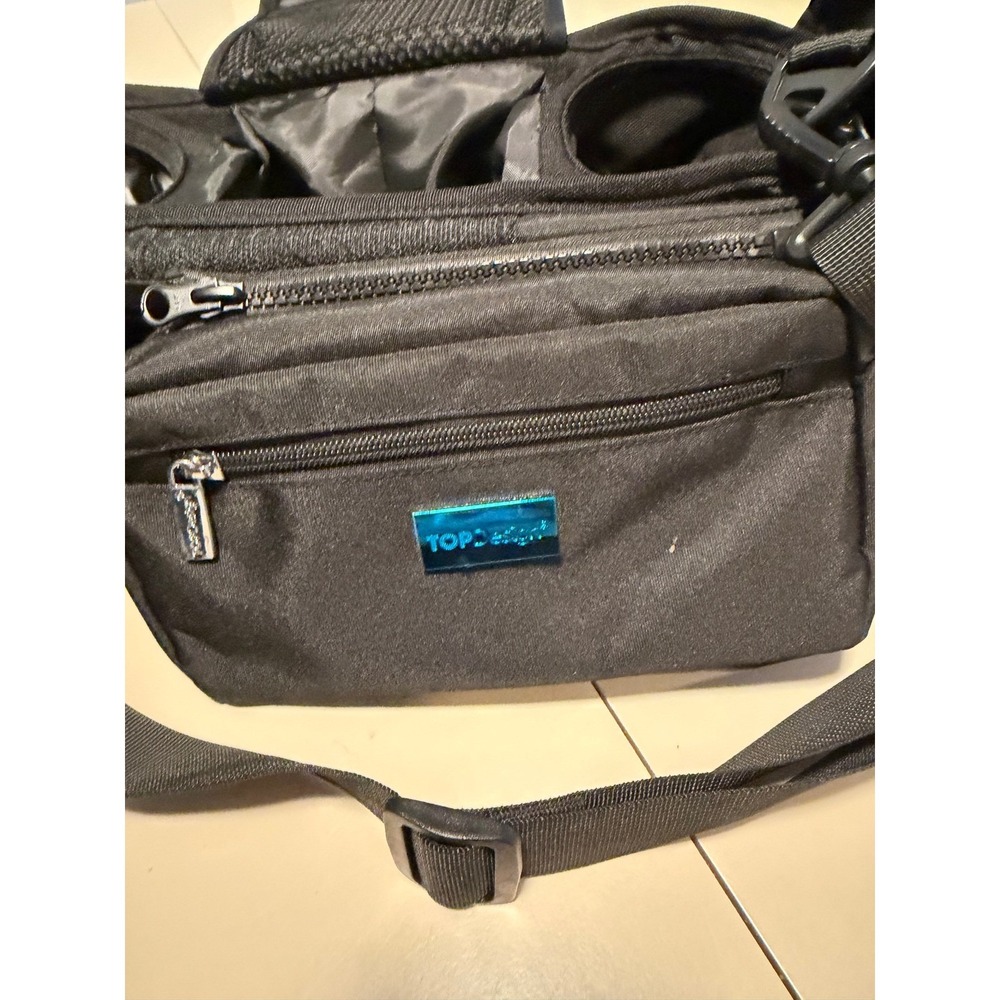 TOPDesign Universal Stroller Organizer Bag with Insulated Cup Holders Black - Picture 4 of 6